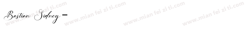 Bastian Sidney字体转换